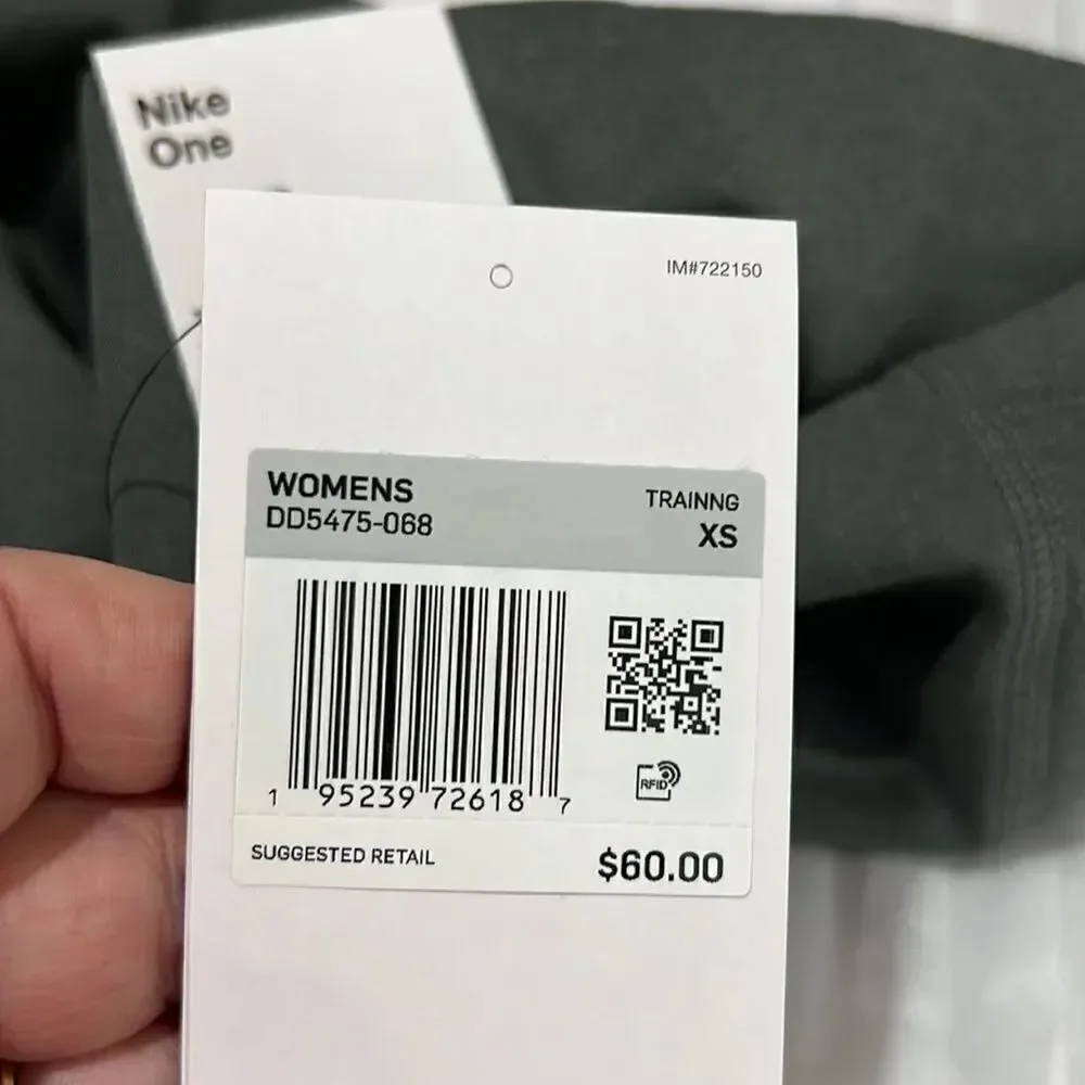Nike Women's Therma-FIT One Mid-Rise Leggings Full length size xs NWT iron Gray